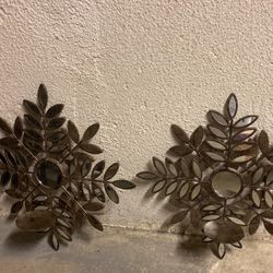 2 Mirror candle holder $15