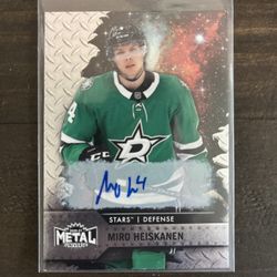 Miro Heiskanen Auto card. Mint Condition