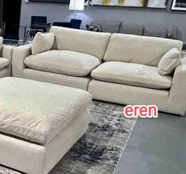 Elyza Linen/Smoke 2 Piece Sectional🦋3,4,5.. Sectional/With Chaise Available🦋