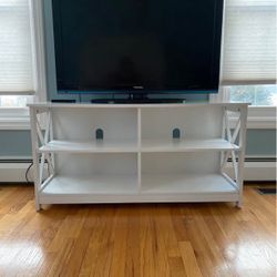 White TV Stand Console