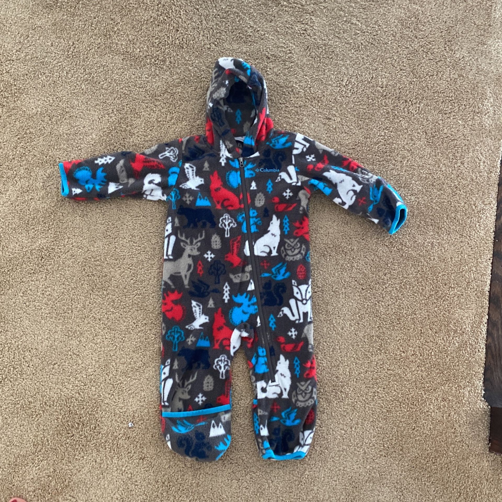 12-18 month Columbia fleece bunting