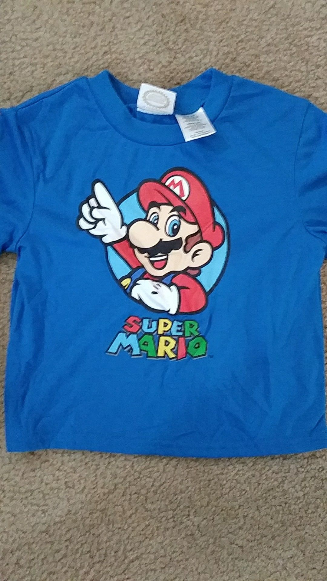 Size 6-7 boys ™Nintendo super Mario t-shirt NEW
