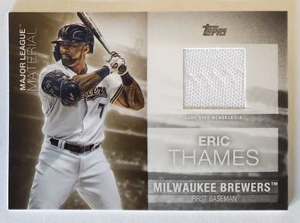Eric Thames 2020 Topps Series 1 Major League Material Milwaukee Brewers MLB