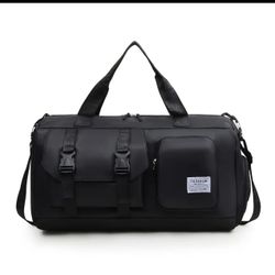 Large Capacity Gym Bag Compatible for Travel, Yoga, Swimming & Sports - Heavy-Duty Portable Fitness Bag with Independent Shoe Compartment, Lightweight