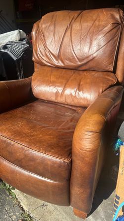 Vintage leather recliner