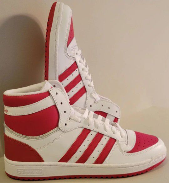 Adidas Mens Top Ten RB Scarlet White Lace Up Sneaker Sz 11.5