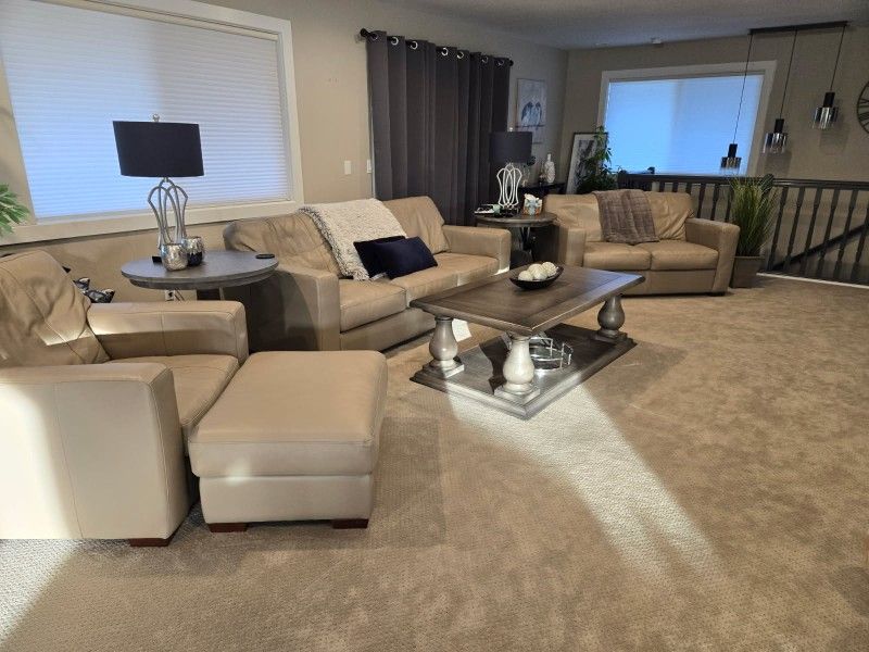 Complete Leather Living Room Set
