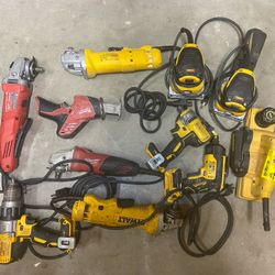 DeWalt Milwaukee Tools Lot Grinder Drill Sander