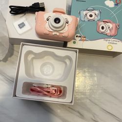  Kids Selfie Digital Camera，Birthday Toy Gift for Girls Age 2-10 , Children Cameras for Toddler with 1080P Video，Portable and Rechargeable Toy Camera 
