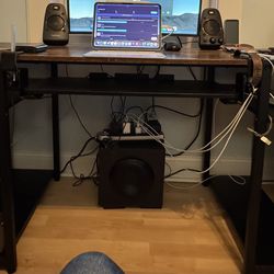 50” Desk, nothing on top of it included.