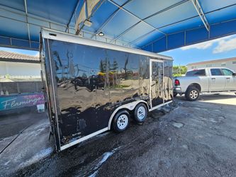 Enclosed trailer 7x18 "2012" Pulls Great, No Leaks all lights work 6ft Hight Interior Clean Documentation In Hand ✋️ READ DESCRIPTION FIRST, LEA PRIME