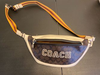 NWT Coach Men’s Warren Belt Bag Signature Varsity
