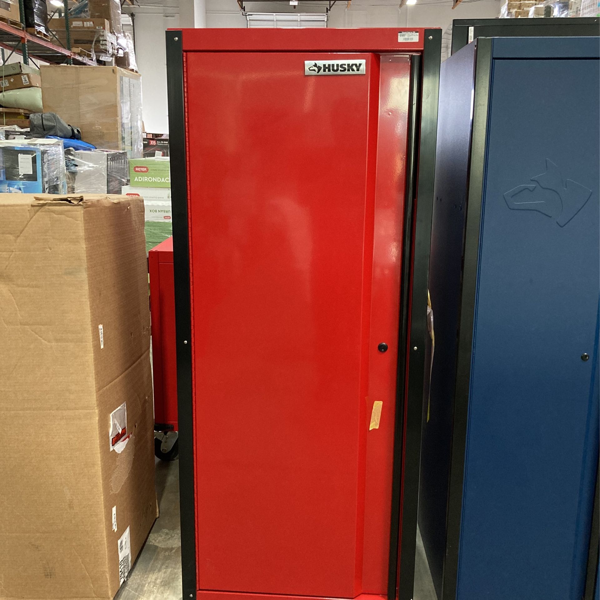 Husky 27.5 in. Professional Duty Side Tool Chest Locker with Casters in Red