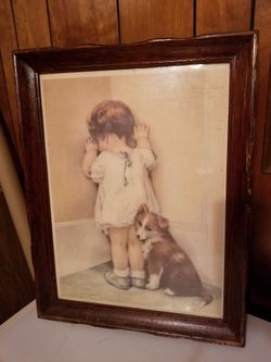 Vintage Print by Bessie Pease Gutmann “In Disgrace"
