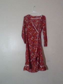 $20 and $25$ 30 dollar dresses Red Floral Wrap Midi Dress
