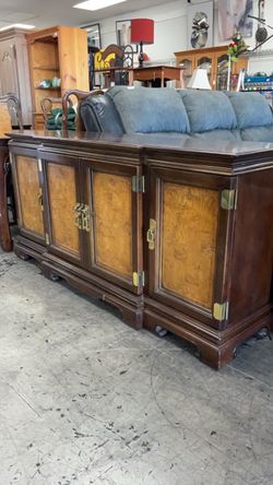 1 Drawer Vintage Buffet Table Cabinet Storage Organizer