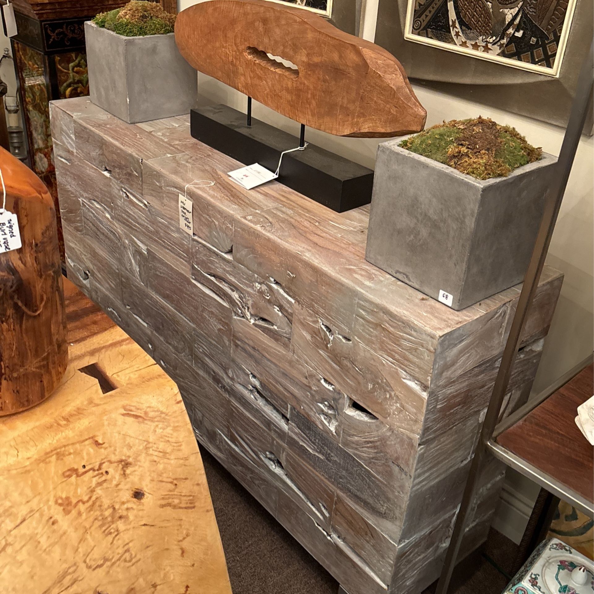 New Uttermost Modern Teak Console