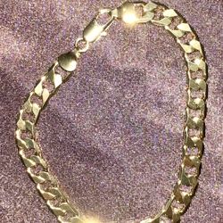 Brand New 14k Gold Filled Men’s Cuban  link Bracelet 