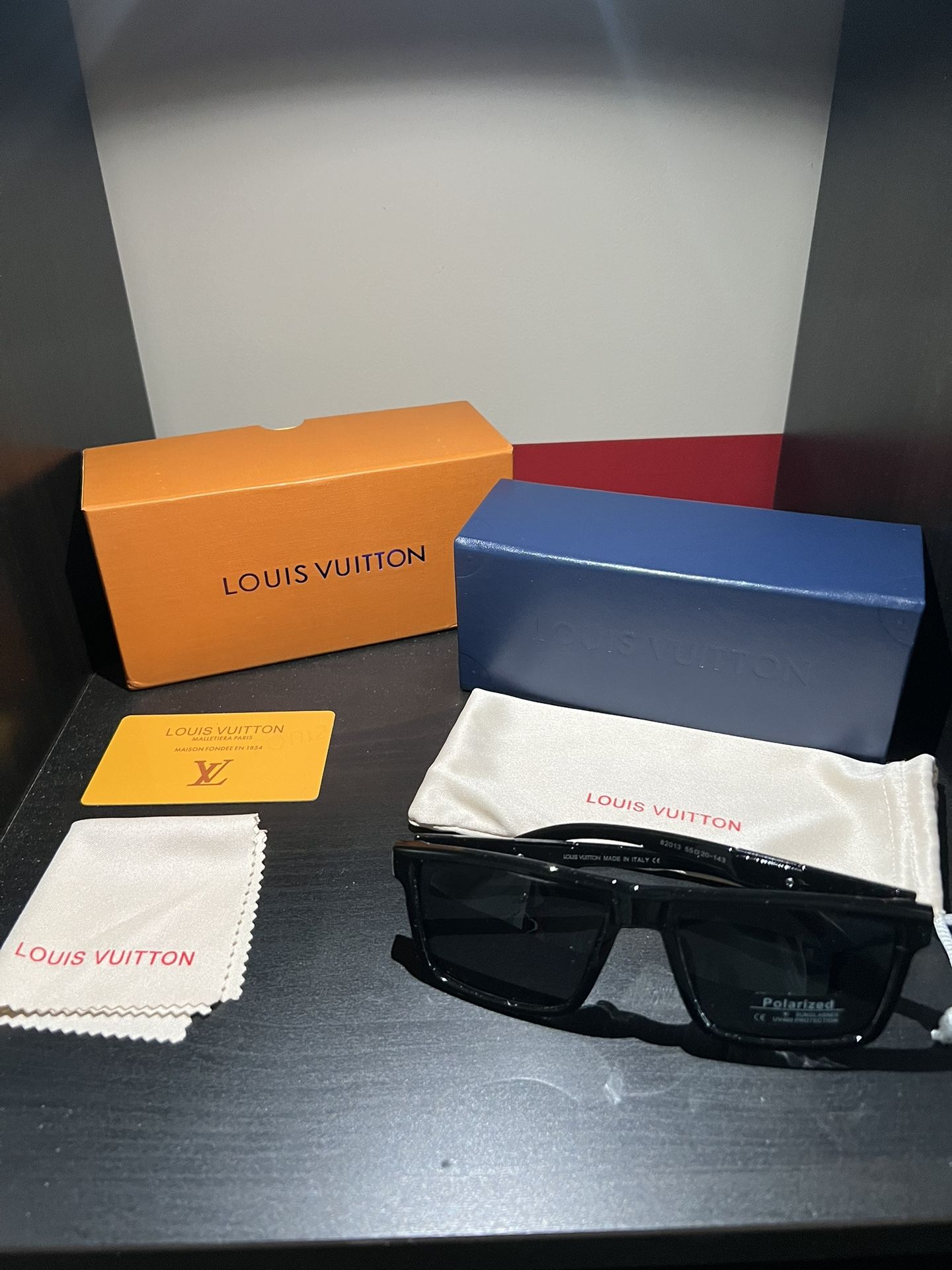 Louis Vuitton Polarized Sunglasses – Black – Brand New