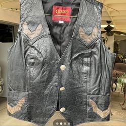 Womens Leather Vest
