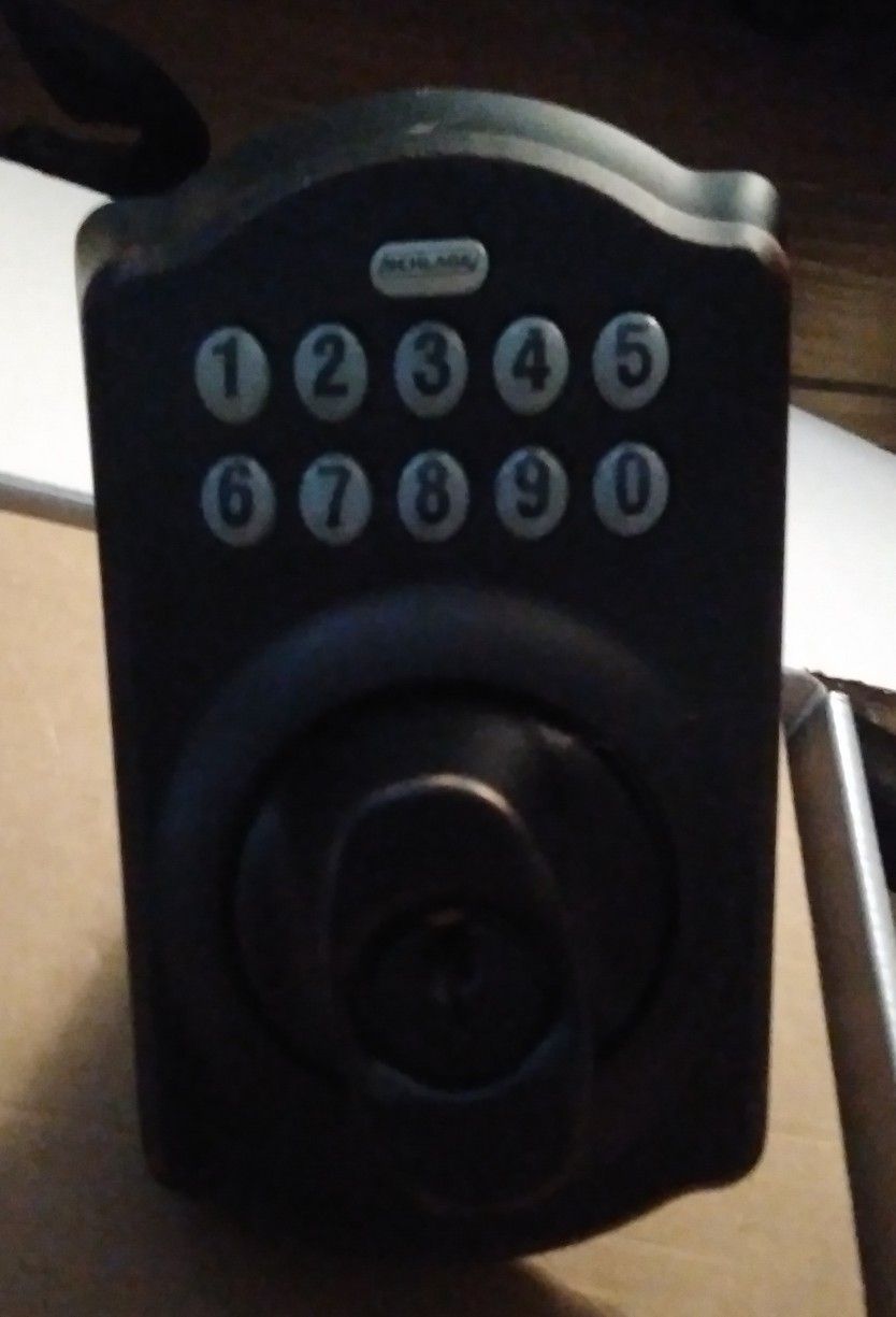 Schlage Link Electronic Deadbolt With TouchPad. Oil Rubbed Bronze In Color