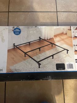 Adjustable metal bed frame for queen-twin-full