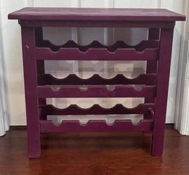 Wooden Wine Rack Table 24”x12” and 22.5”tall  just $10