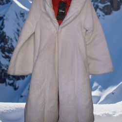 Disney Faux Fur Cruella Deville Coat Size Medium NWT