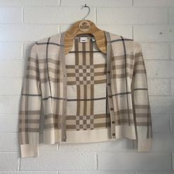 Burberry Sweater Cardigan Women’s Size S 