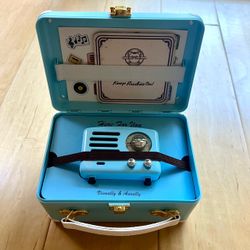 MUZEN OTR Metal Wireless Portable FM Radio Bluetooth Speaker Baby Blue