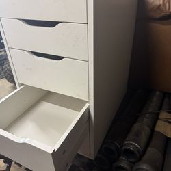 4 IKEA, White,drawers