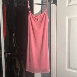 PINK LACE SLIP DRESS FORVER 21 