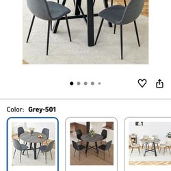 Grayish Brown Dinette Set - Like New