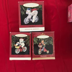 Hallmark Biking Ornaments Lot