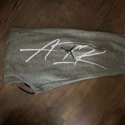 Air Jordan Men's Grey Joggers-tracksuits