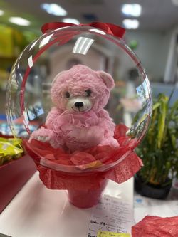 Valentines Bear In Balloon Love Gift Cute