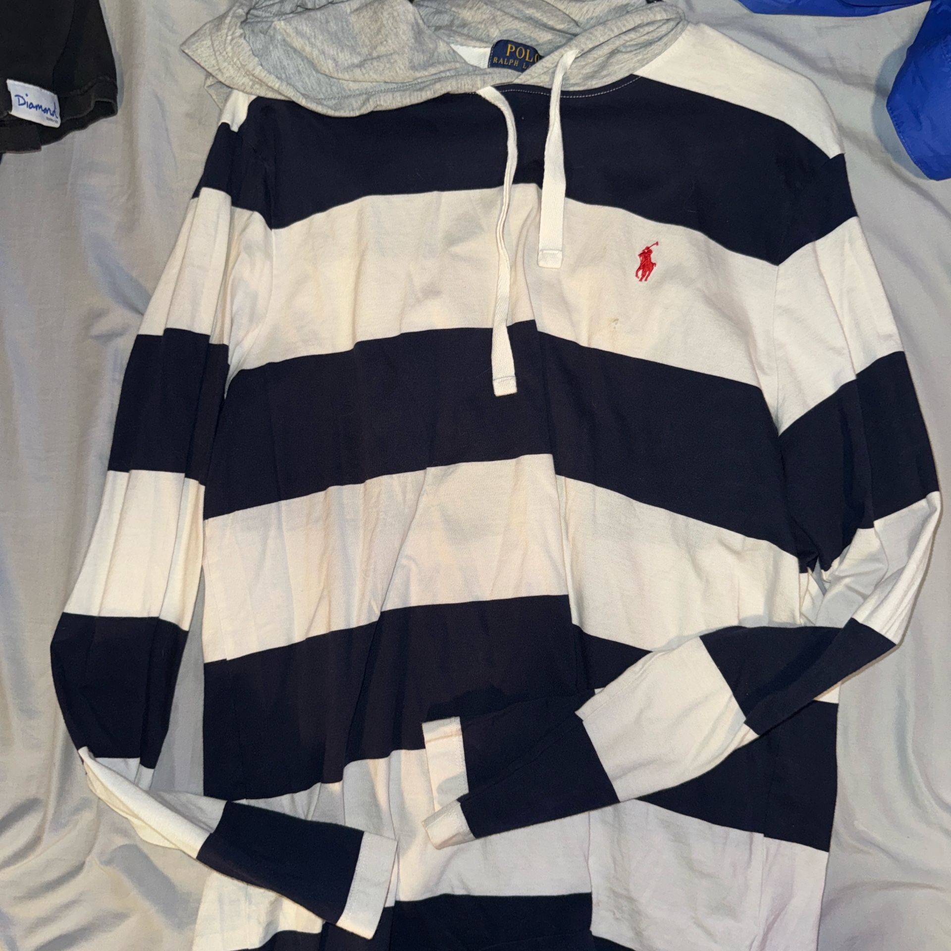 Men’s Polo Ralph Lauren Hoodie T-Shirt Size L