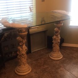 Base De Ángel Con Vidrio Pesado 