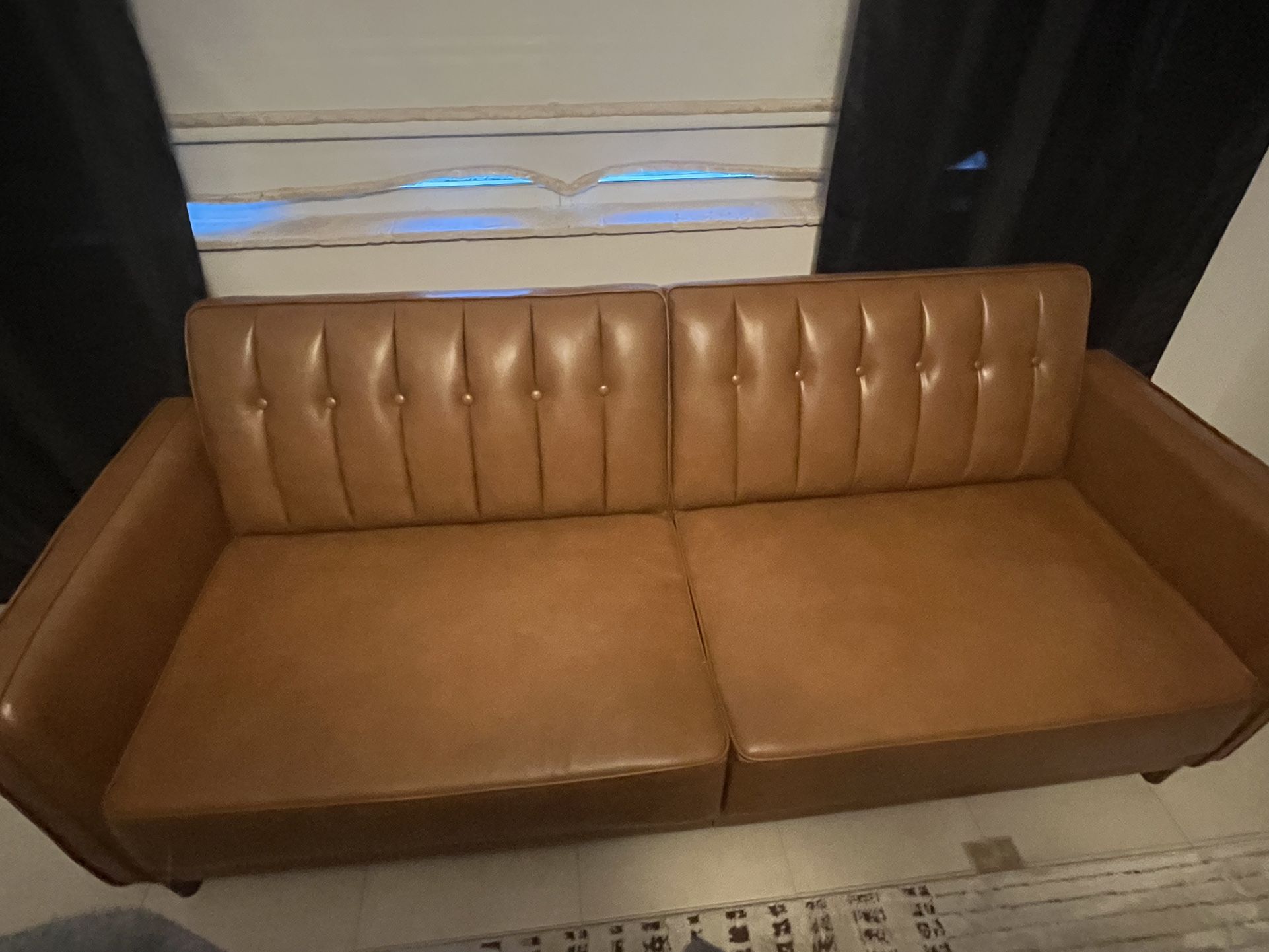 Never used, Camel Colored Couch From Wayfair