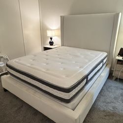 Pottery Barn Harper Non-Tufted Upholstered Bed