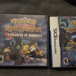 Pokemon Mystery dungeon Games For Nintendo DS