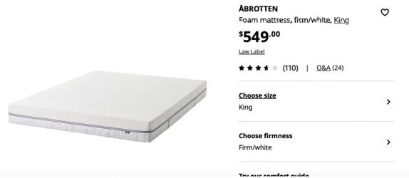 King Mattress Like New 