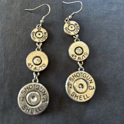 Shotgun shell earrings