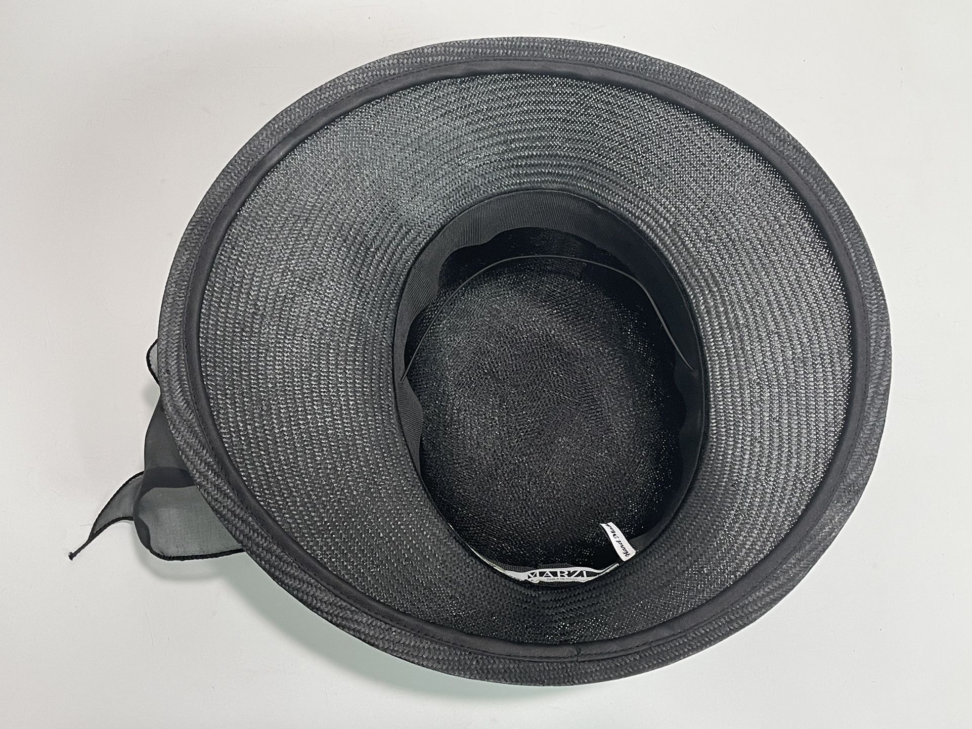 Marzi Firenze x Neiman Marcus ~ Italian Handmade Black Straw 