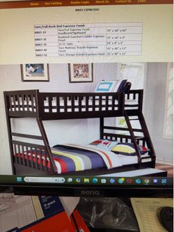 Twin over full bunk bed on Sale( mattresses sold separately)