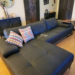 Black Sofa for Living Room
