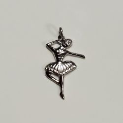 Beautiful Ballerina Sterling Silver Charm