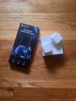 Apple AirPods 1st Gen + Charging Case + Screen Protector Bundle | Bellflower