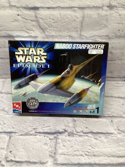 Star Wars Ep 1 Naboo Starfighter Die-Cast Metal Model Kit AMT ERTL 1:48 NIB Seal