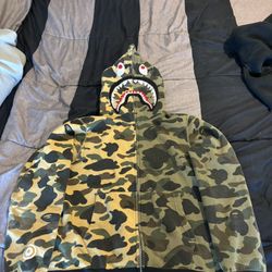 Dual Camo Bape Zip Up Hoodie
